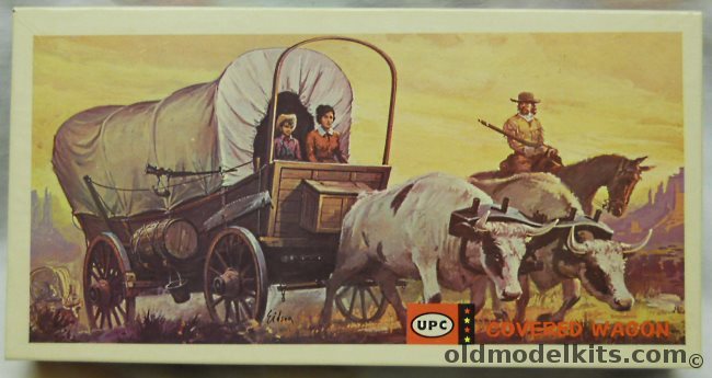 UPC 1/48 Covered Wagon - (ex-Miniature Masterpieces / Ex-Revell / ex-UPC), 4010-100 plastic model kit